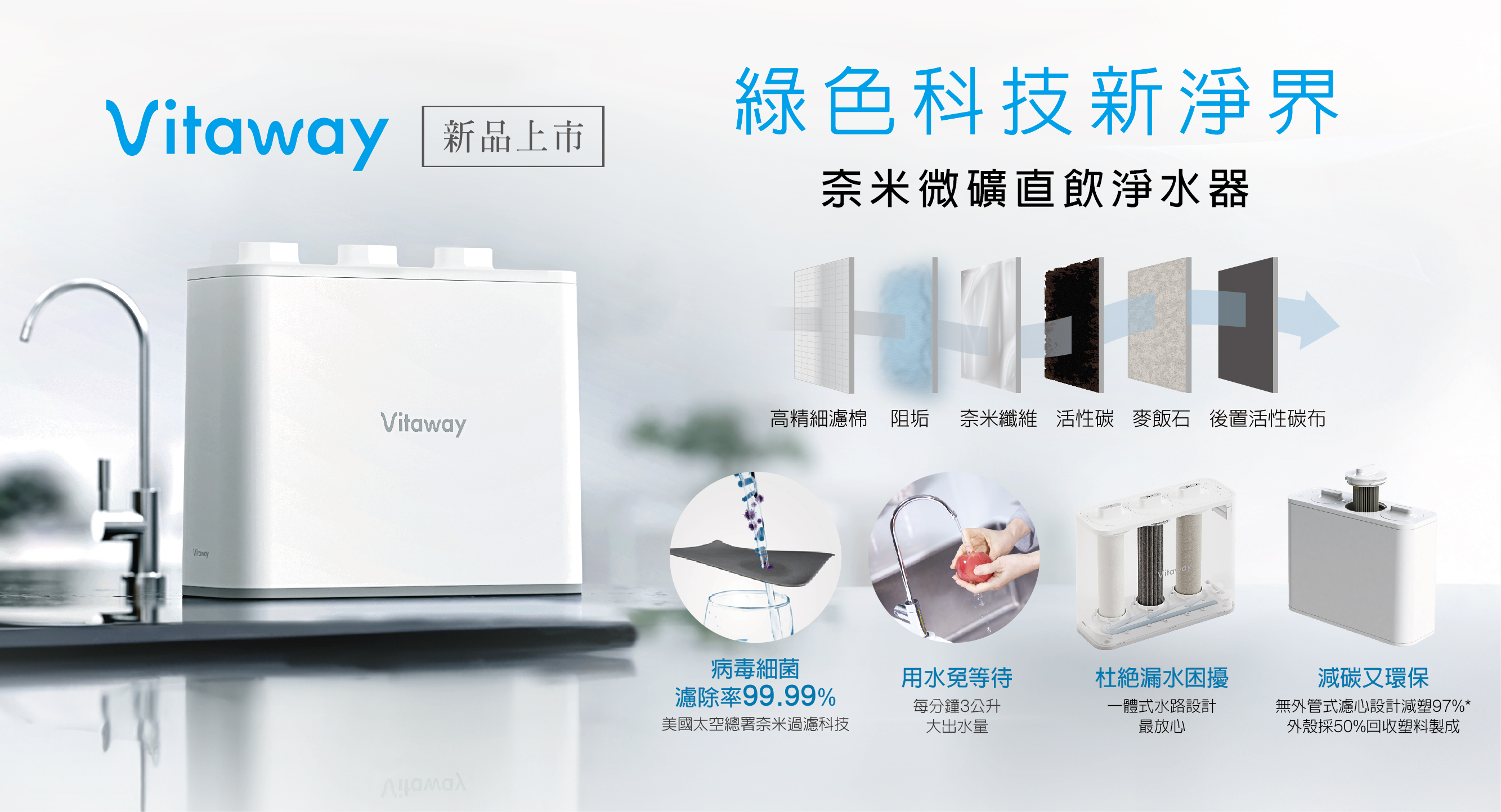 Vitaway奈米微礦直飲淨水器_新品上市