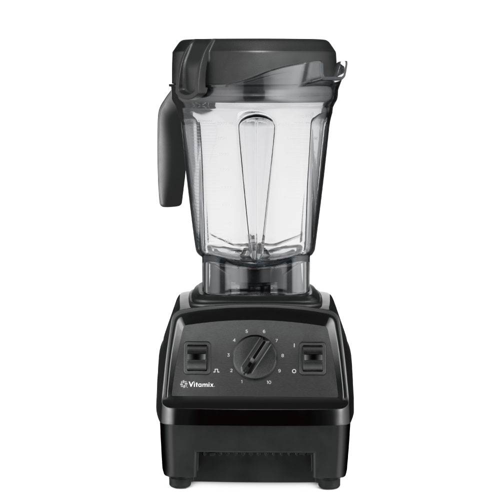 Vitamix調理機-E320-黑色-正面-2公分容杯