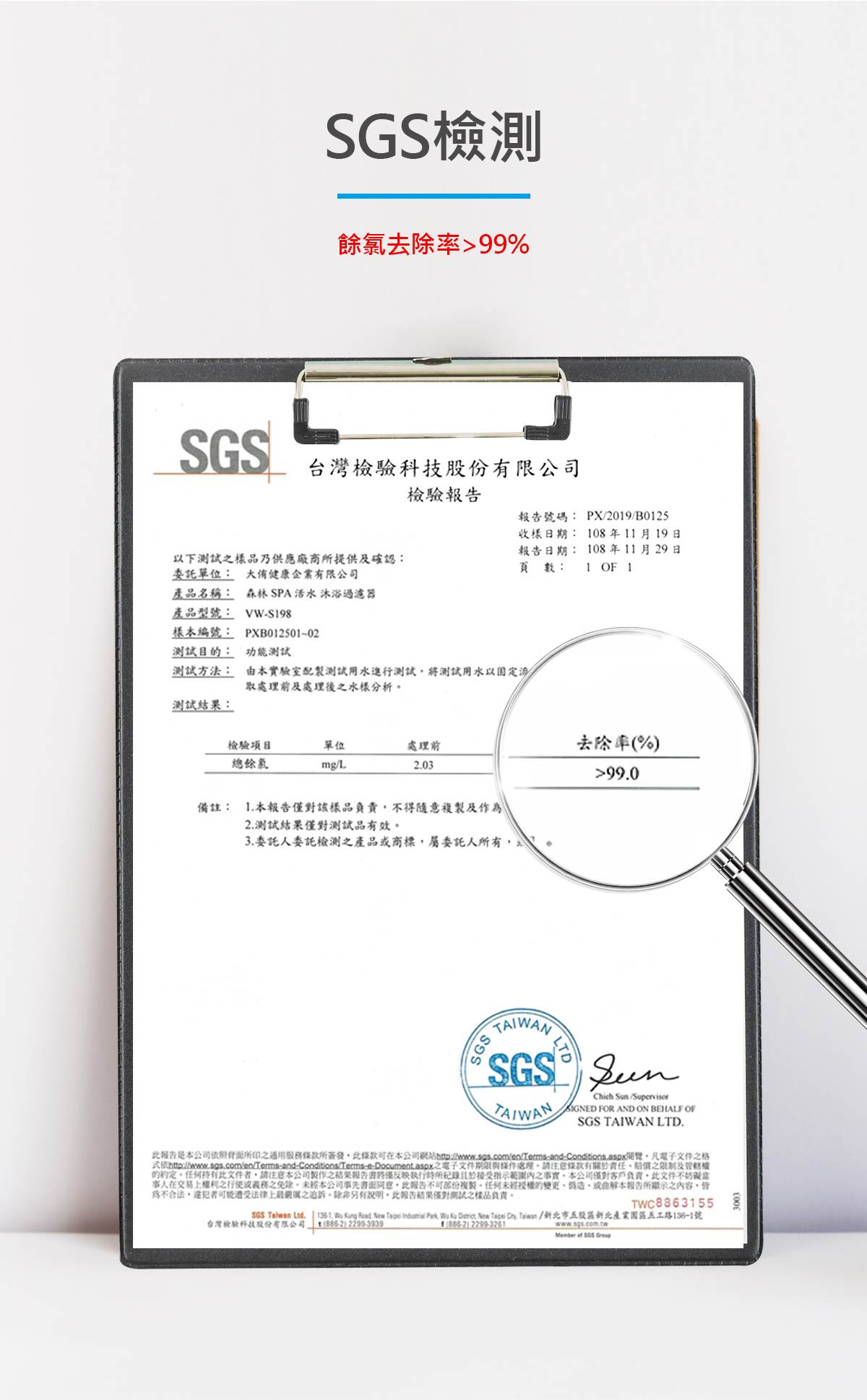Vitaway-森林SPA沐浴過濾器-14-SGS檢測
