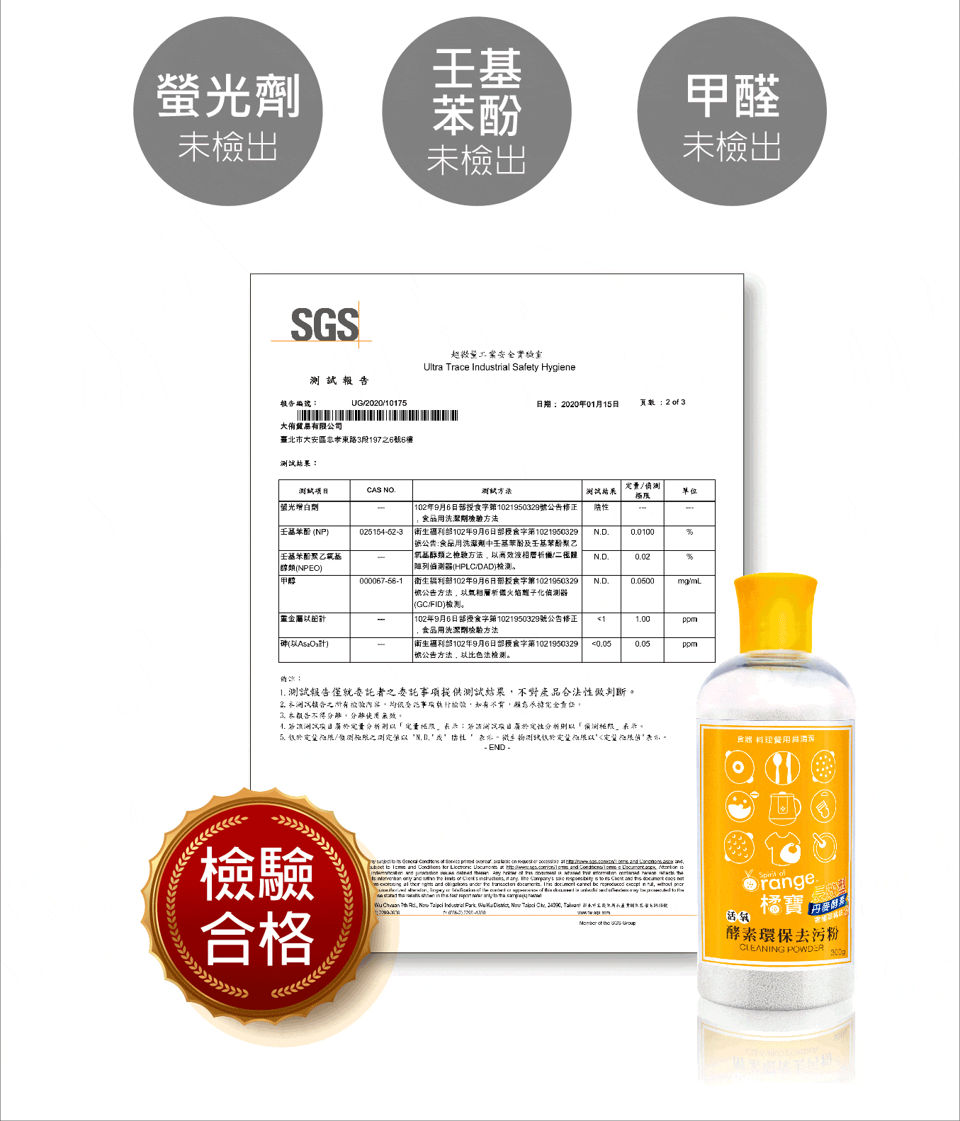 橘寶_活氧酵素環保去污粉_鍋具清潔_衣服清潔_洗衣機清潔_碗盤清潔_茶垢清除_去污粉＿防疫＿得獎_金像獎