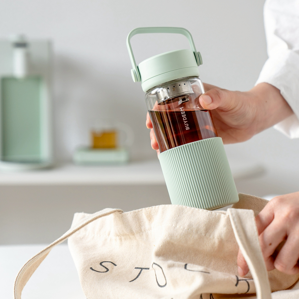 大侑_dietu_BUYDEEM_北鼎_玻璃隨身杯_茶藍_泡茶_環保杯_外帶杯_飲料_環保_永續_愛地球_ESG_陳月卿_茶水分離杯_泡茶杯_水壺