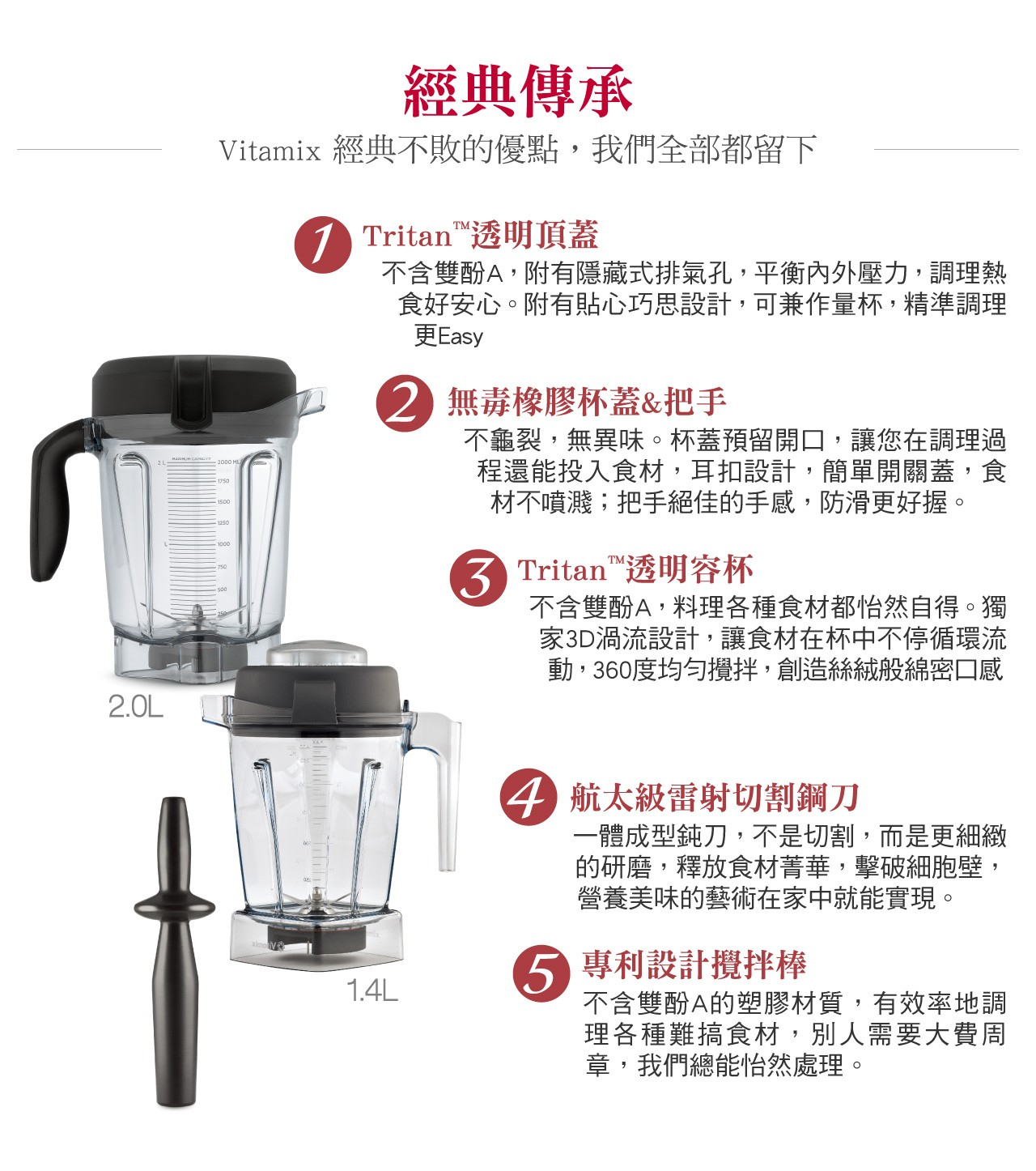 Vitamix-E320調理機-堅固耐用與萬用調理