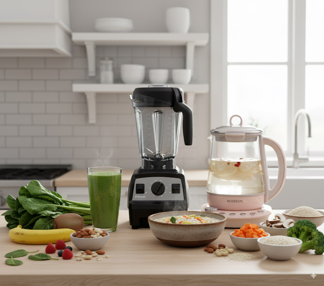 vitamix-調理機-綠拿鐵-健康-懷孕-孕期-孕媽咪-便秘-改善-營養師-北鼎-粉漾壺-蔬菜-粥-水-喝水-飲用水-vitaway-淨水器