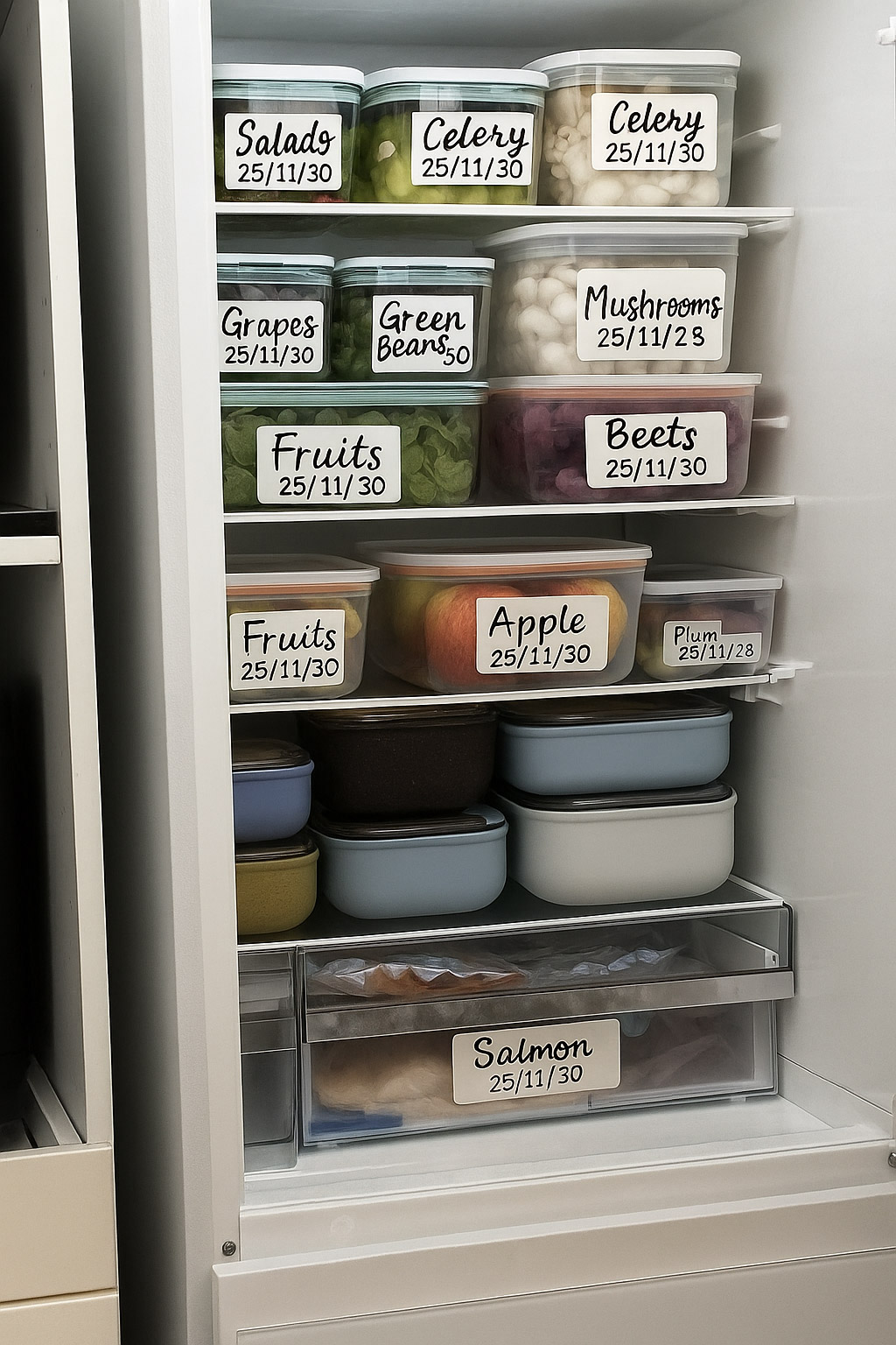 橘寶-清潔-冰箱-乾淨-消毒-營養師-保鮮盒-分類-OMADA