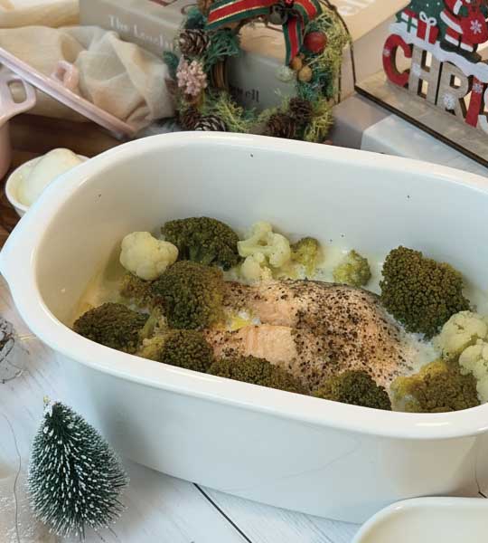 北鼎蒸燉鍋-北鼎-電鍋-聖誕節-大餐-鮭魚-馬鈴薯-燉菜