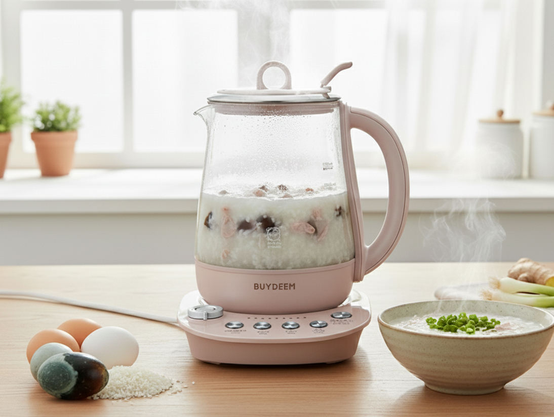 皮蛋瘦肉粥_北鼎粉漾壺