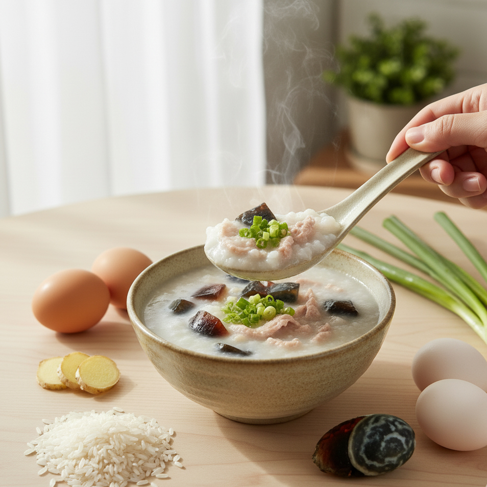 皮蛋瘦肉粥_北鼎粉漾壺_感冒_提升免疫力_營養師